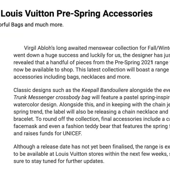 SUPER RARE Louis Vuitton LV Logo Pendant Chain Link Necklace - Watercolor Col. - Picture 3 of 8